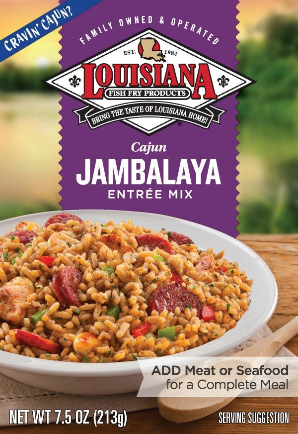 Louisiana Fish Fry Products Entree Mix, Gumbo & Rice, Cajun