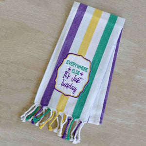 Just Tuesday Stripe Hand Towel