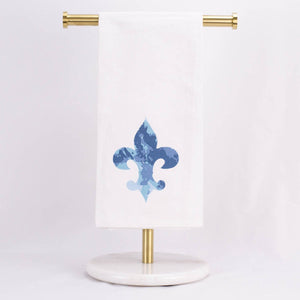 Fleur De Lis Silhouette Hand Towel