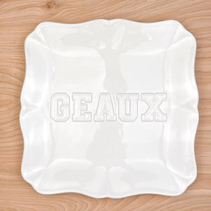 Geaux Embossed Platter