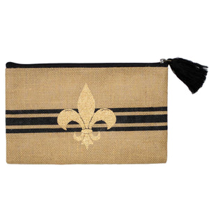 Bordeaux Jute Cosmetic Bag