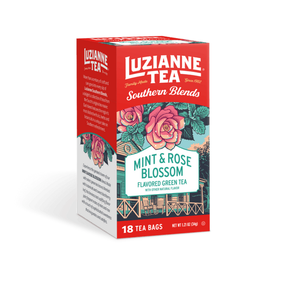 Luzianne Tea Southern Blend- Mint & Rose Blossom