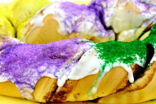 Easy Recipe for Mardi Gras King Cake